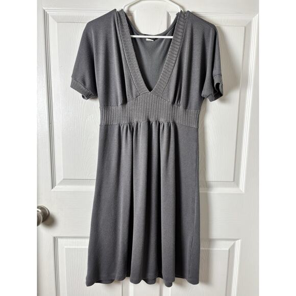 Vintage Gray Babydoll Y2K Sweater Dress Small - Picture 1 of 5